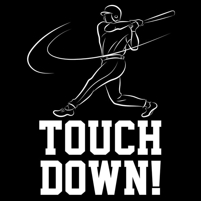 Touchdown Baseball Home-run  16 in Basic Backpack
