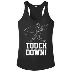 Touchdown Baseball Home-run  Ladies PosiCharge Competitor Racerback Tank