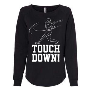 Touchdown Baseball Home-run  Womens California Wash Sweatshirt