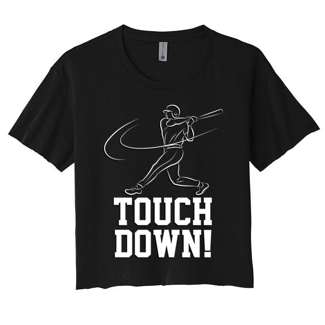 Touchdown Baseball Home-run  Crop Top