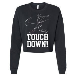 Touchdown Baseball Home-run  Cropped Pullover Crew