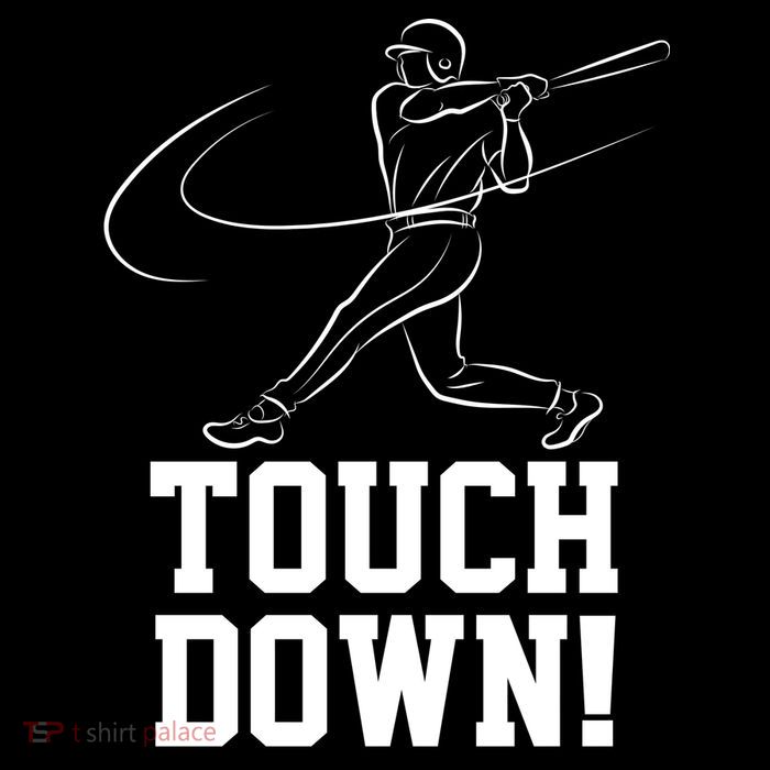 Touchdown Baseball Home-run  Women's V-Neck T-Shirt