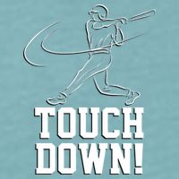 Touchdown Baseball Home-run  Sueded Cloud Jersey T-Shirt