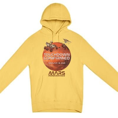 Touchdown Confirmed Mars Perseverance February 18 2021 Premium Pullover Hoodie