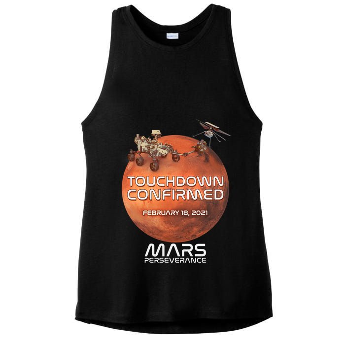 Touchdown Confirmed Mars Perseverance February 18 2021 Ladies PosiCharge Tri-Blend Wicking Tank