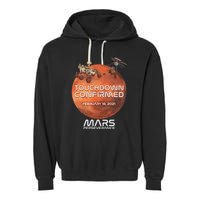 Touchdown Confirmed Mars Perseverance February 18 2021 Garment-Dyed Fleece Hoodie