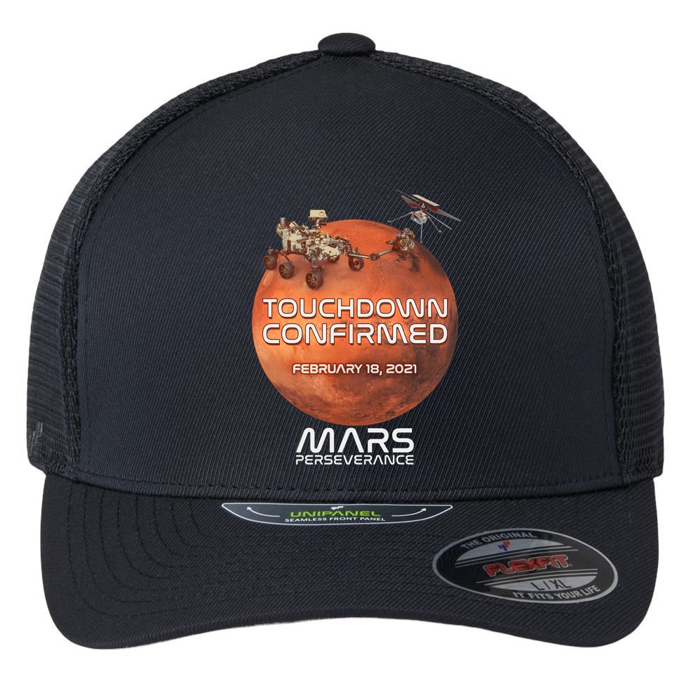 Touchdown Confirmed Mars Perseverance February 18 2021 Flexfit Unipanel Trucker Cap