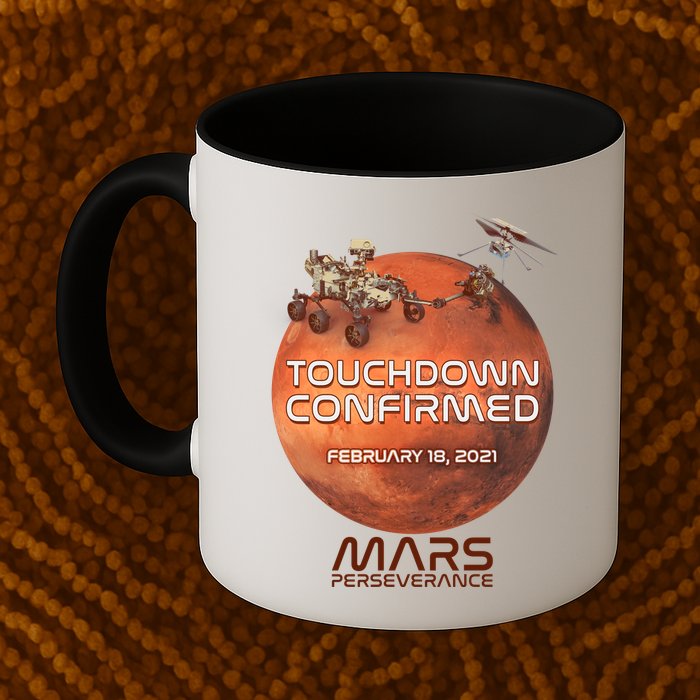 Touchdown Confirmed Mars Perseverance February 18 2021 Mug
