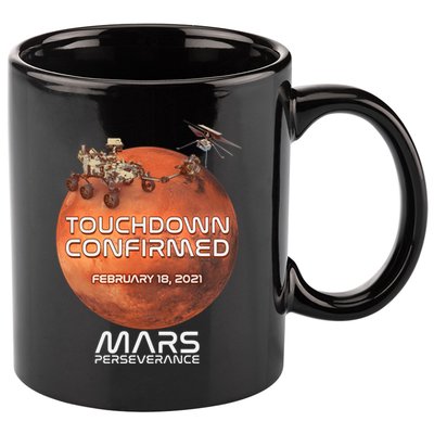 Touchdown Confirmed Mars Perseverance February 18 2021 11oz C Handle Ceramic Mug