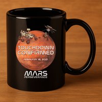 Touchdown Confirmed Mars Perseverance February 18 2021 11oz C Handle Ceramic Mug