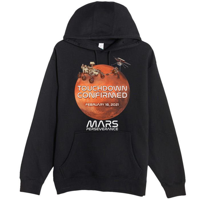 Touchdown Confirmed Mars Perseverance February 18 2021 Premium Pullover Hoodie