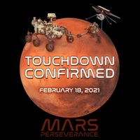 Touchdown Confirmed Mars Perseverance February 18 2021 16oz Travel Tumbler