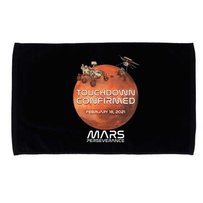 Touchdown Confirmed Mars Perseverance February 18 2021 Microfiber Hand Towel