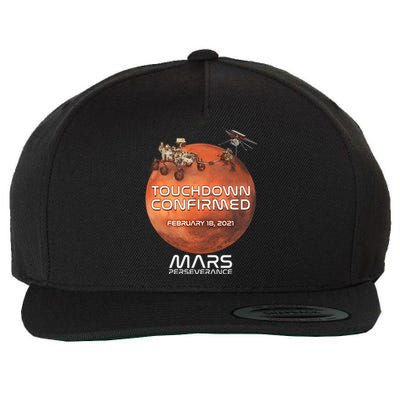 Touchdown Confirmed Mars Perseverance February 18 2021 Wool Snapback Cap