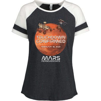 Touchdown Confirmed Mars Perseverance February 18 2021 Enza Ladies Jersey Colorblock Tee