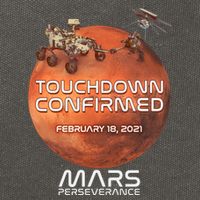 Touchdown Confirmed Mars Perseverance February 18 2021 Cotton Canvas Backpack