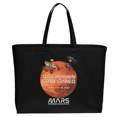 Touchdown Confirmed Mars Perseverance February 18 2021 Cotton Canvas Jumbo Tote