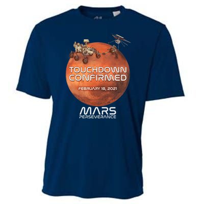 Touchdown Confirmed Mars Perseverance February 18 2021 Cooling Performance Crew T-Shirt