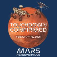 Touchdown Confirmed Mars Perseverance February 18 2021 T-Shirt