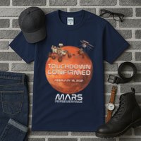 Touchdown Confirmed Mars Perseverance February 18 2021 Tall T-Shirt