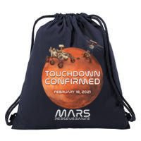 Touchdown Confirmed Mars Perseverance February 18 2021 Drawstring Bag