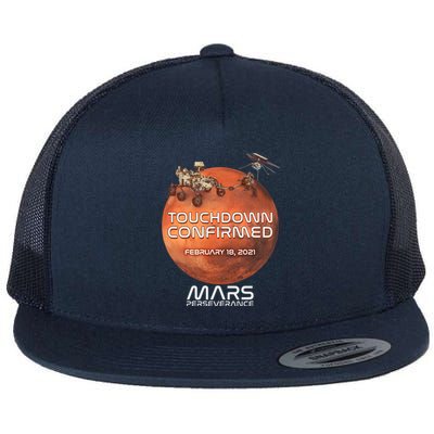 Touchdown Confirmed Mars Perseverance February 18 2021 Flat Bill Trucker Hat