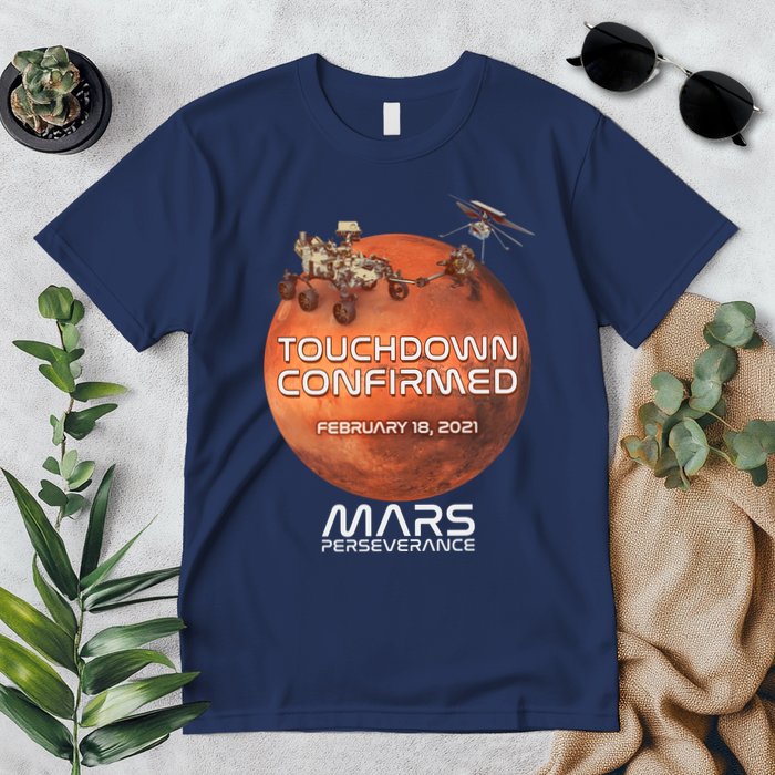 Touchdown Confirmed Mars Perseverance February 18 2021 Premium T-Shirt