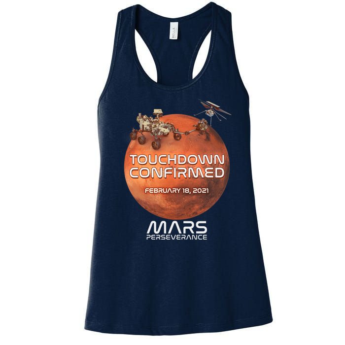 Touchdown Confirmed Mars Perseverance February 18 2021 Women's Racerback Tank