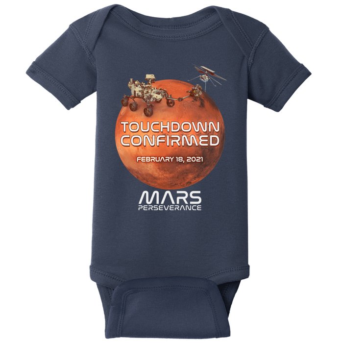 Touchdown Confirmed Mars Perseverance February 18 2021 Baby Bodysuit