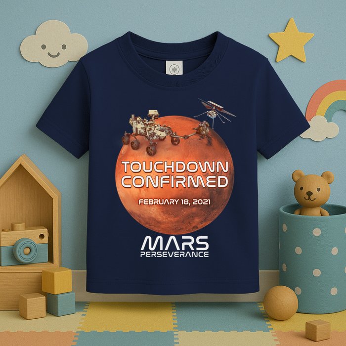 Touchdown Confirmed Mars Perseverance February 18 2021 Toddler T-Shirt