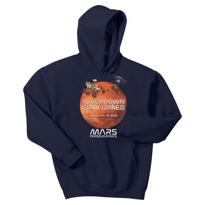 Touchdown Confirmed Mars Perseverance February 18 2021 Kids Hoodie