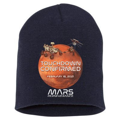 Touchdown Confirmed Mars Perseverance February 18 2021 Short Acrylic Beanie