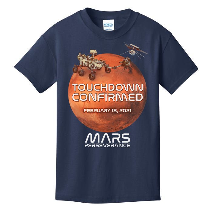 Touchdown Confirmed Mars Perseverance February 18 2021 Kids T-Shirt