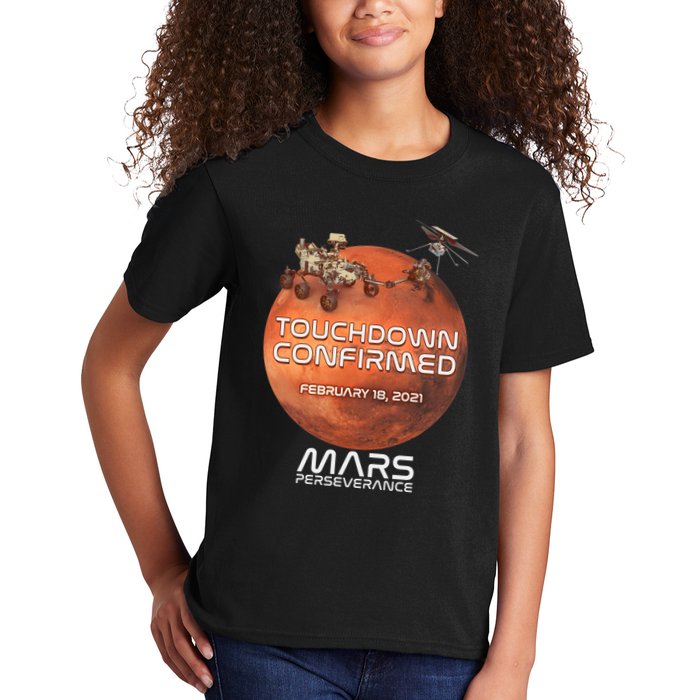 Touchdown Confirmed Mars Perseverance February 18 2021 Kids T-Shirt