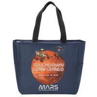 Touchdown Confirmed Mars Perseverance February 18 2021 Zip Tote Bag