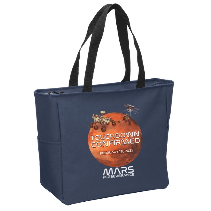 Touchdown Confirmed Mars Perseverance February 18 2021 Zip Tote Bag