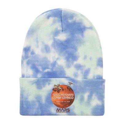 Touchdown Confirmed Mars Perseverance February 18 2021 Tie Dye 12in Knit Beanie