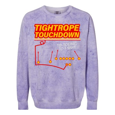 Touchdown Tightrope Colorblast Crewneck Sweatshirt