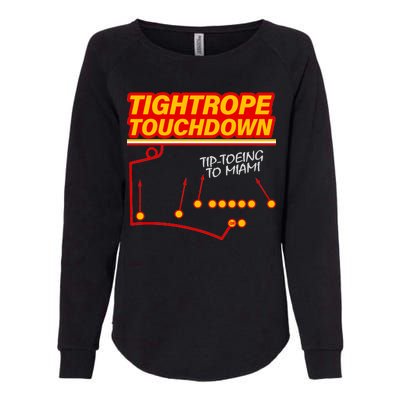 Touchdown Tightrope Womens California Wash Sweatshirt