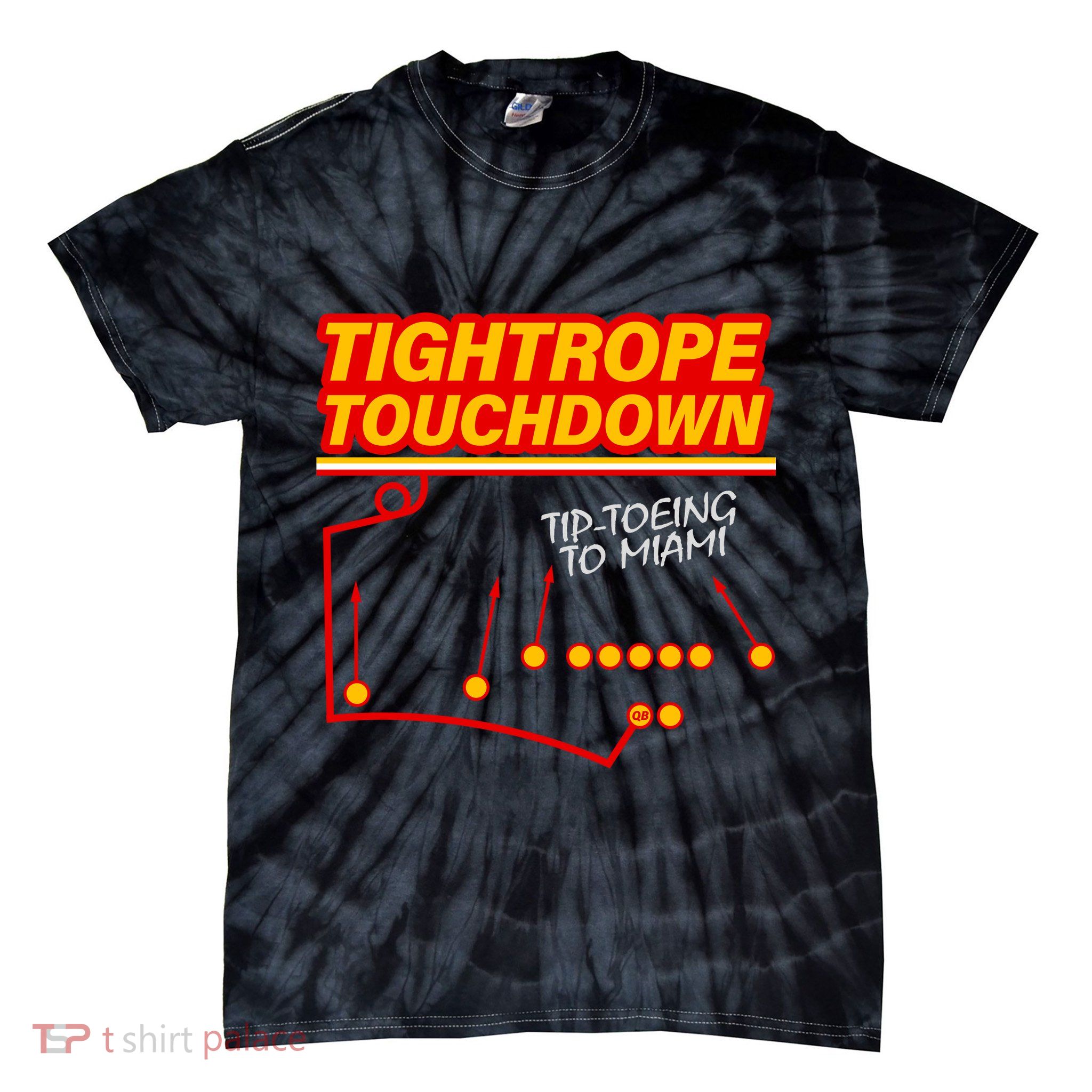 Touchdown Tightrope Tie-Dye T-Shirt