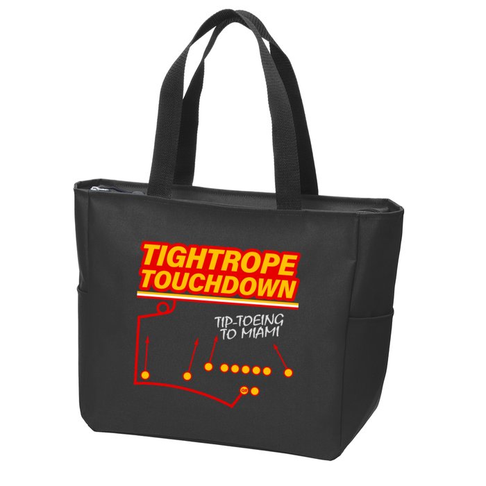 Touchdown Tightrope Zip Tote Bag