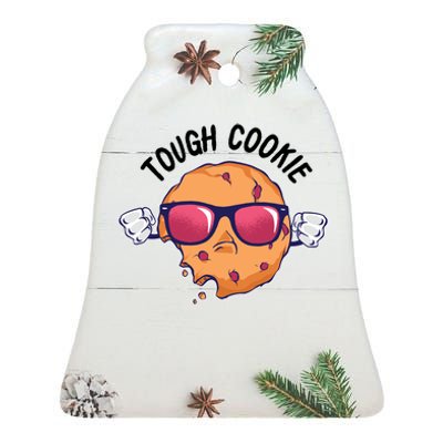 Tough Cookie Ceramic Bell Ornament