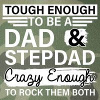 Tough Enough To Be A Dad & Stepdad Legacy Tie Dye Trucker Hat