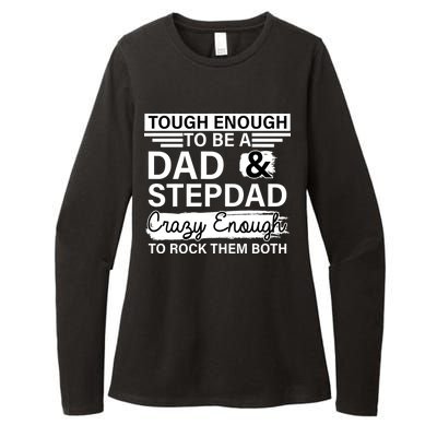 Tough Enough To Be A Dad & Stepdad Womens CVC Long Sleeve Shirt