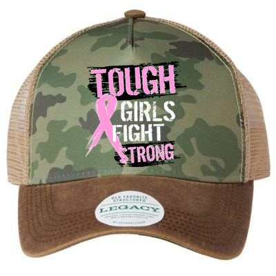 Tough Girls Fight Strong Breast Cancer Legacy Tie Dye Trucker Hat