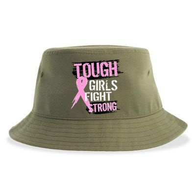 Tough Girls Fight Strong Breast Cancer Sustainable Bucket Hat