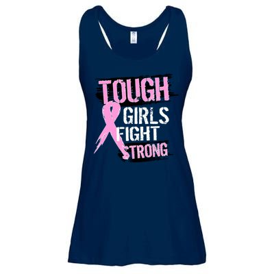 Tough Girls Fight Strong Breast Cancer Ladies Essential Flowy Tank