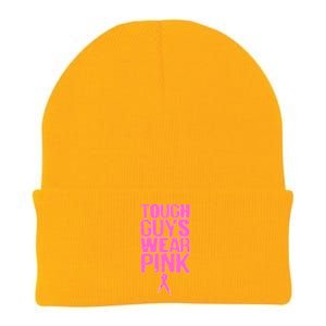 Tough Guys Wear Pink Breast Cancer Awareness Knit Cap Winter Beanie