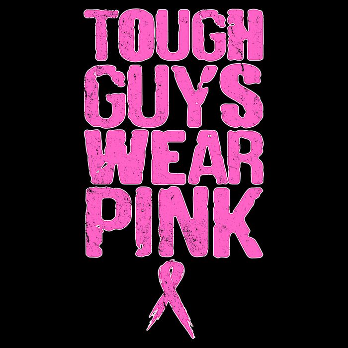 Tough Guys Wear Pink Breast Cancer Awareness Performance Shirt