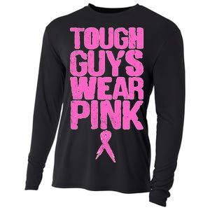 Tough Guys Wear Pink Breast Cancer Awareness Cooling Performance Long Sleeve Crew